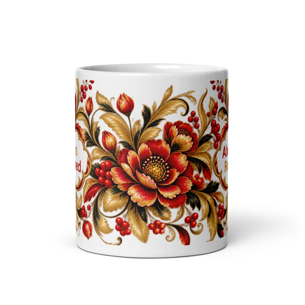 Always Relaxed Mug | Floral Design Stress-Free Gift