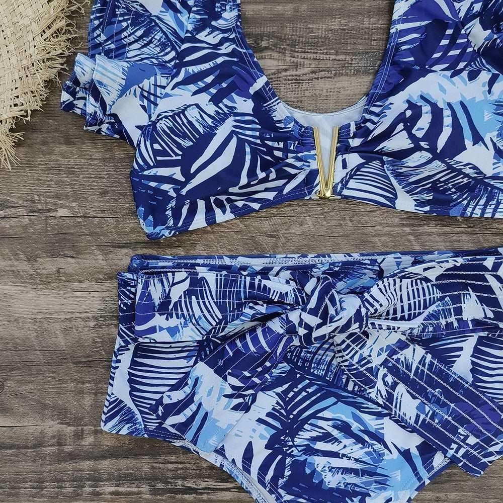 Women's 3 Piece Ruffled Bikini Set - Alartis