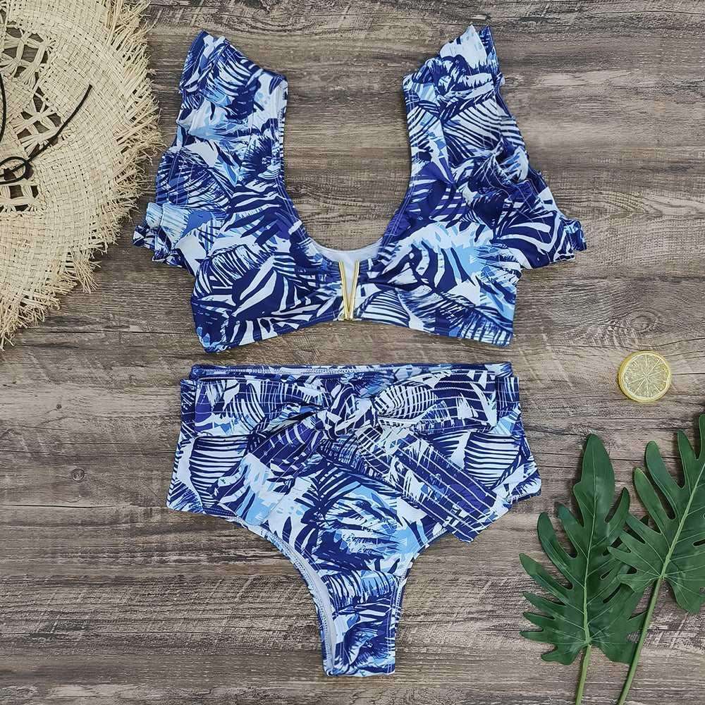 Women's 3 Piece Ruffled Bikini Set - Alartis