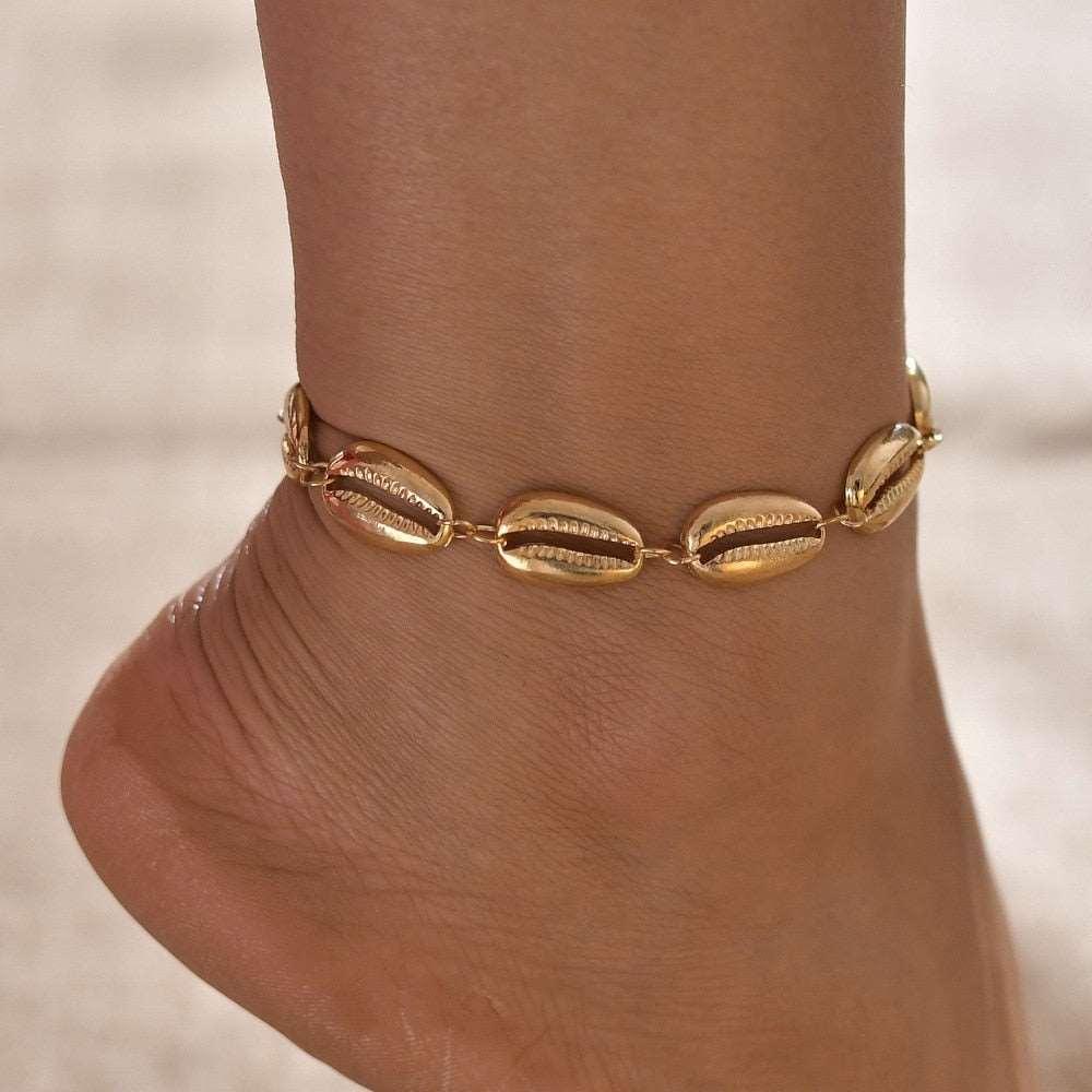 Women's Bohemian Shell Heart Anklets - Alartis