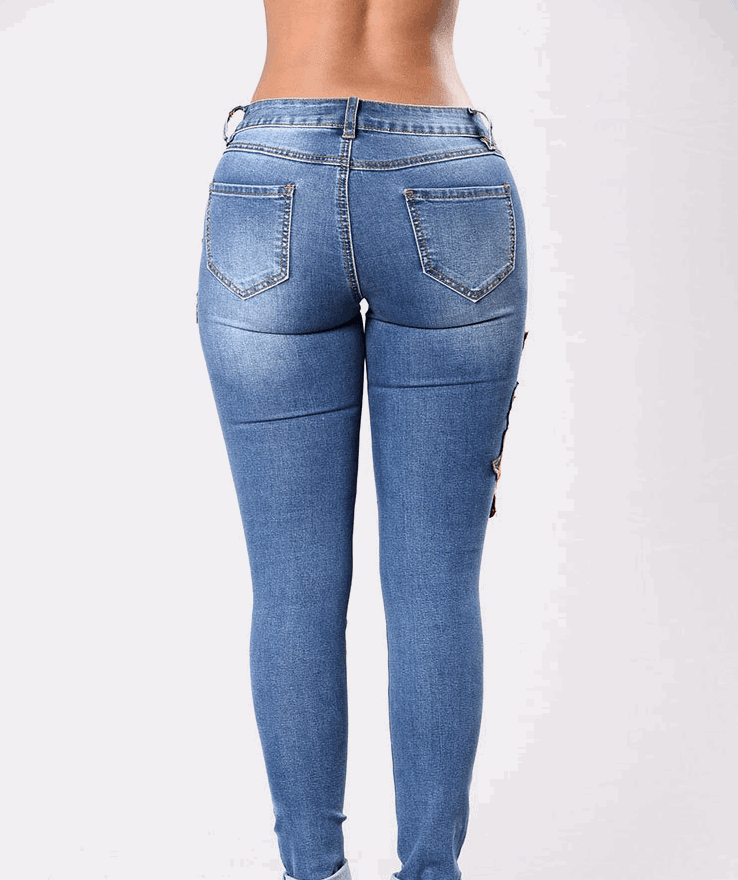 Women's Embroidery Stretch Jeans - Alartis