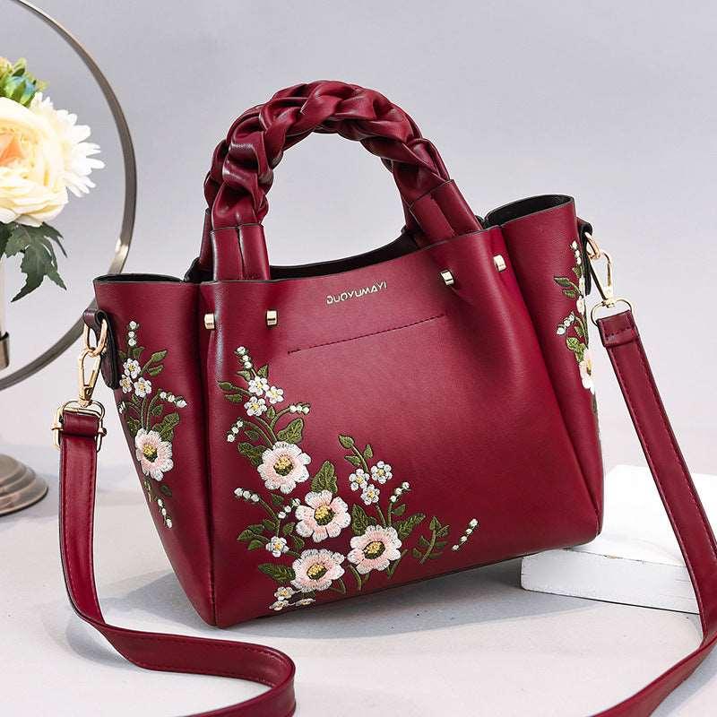 Women's Flower Pattern Hand Bag - Alartis