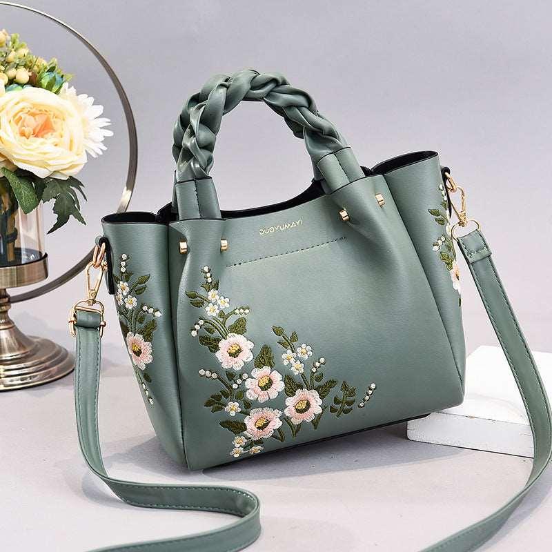 Women's Flower Pattern Hand Bag - Alartis