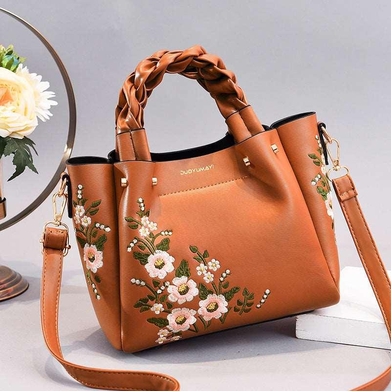 Women's Flower Pattern Hand Bag - Alartis