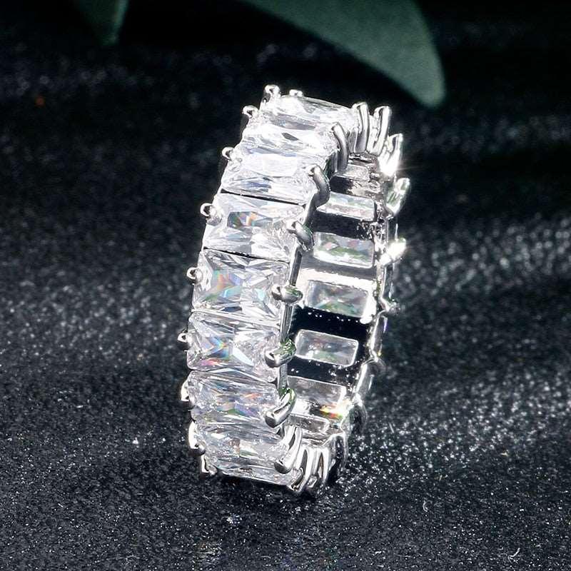 Women's Handmade Inlay Crystal Zircon Ring - Alartis