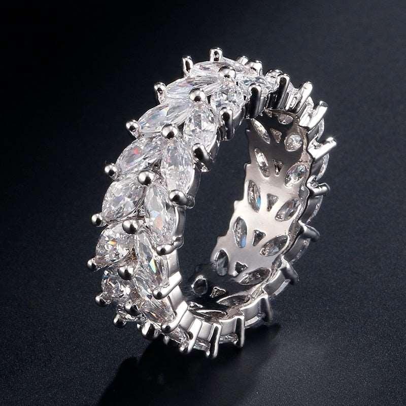 Women's Handmade Inlay Crystal Zircon Ring - Alartis