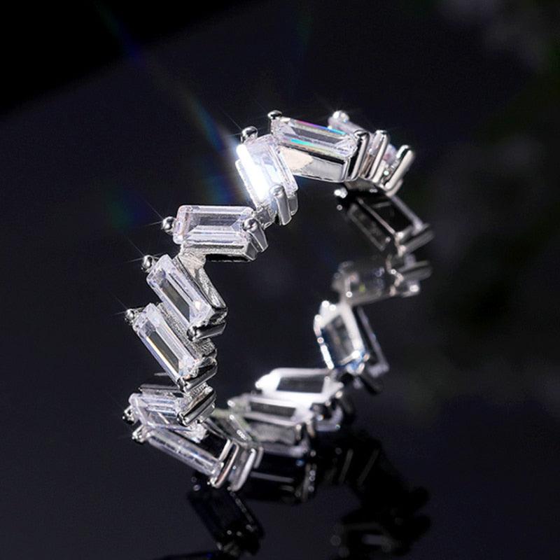 Women's Handmade Inlay Crystal Zircon Ring - Alartis