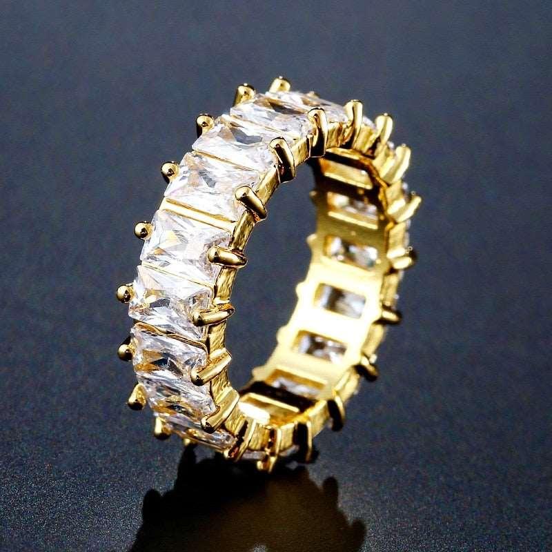 Women's Handmade Inlay Crystal Zircon Ring - Alartis