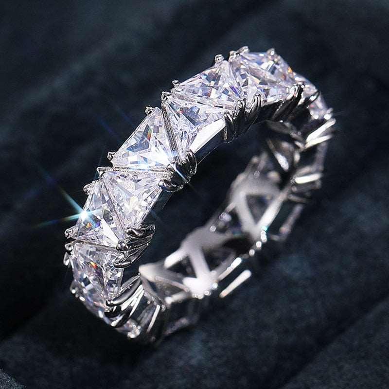 Women's Handmade Inlay Crystal Zircon Ring - Alartis