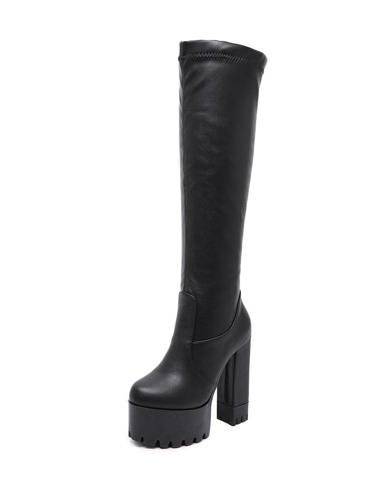 Women's Knee-high Elastic Boots - Alartis