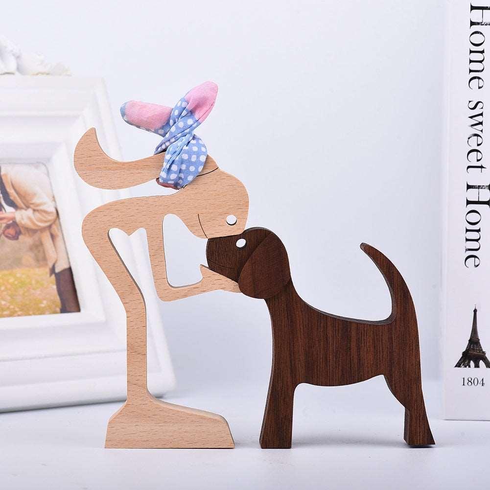 Wood Craft Figurine, Desktop Ornament Decoration Gift - Alartis