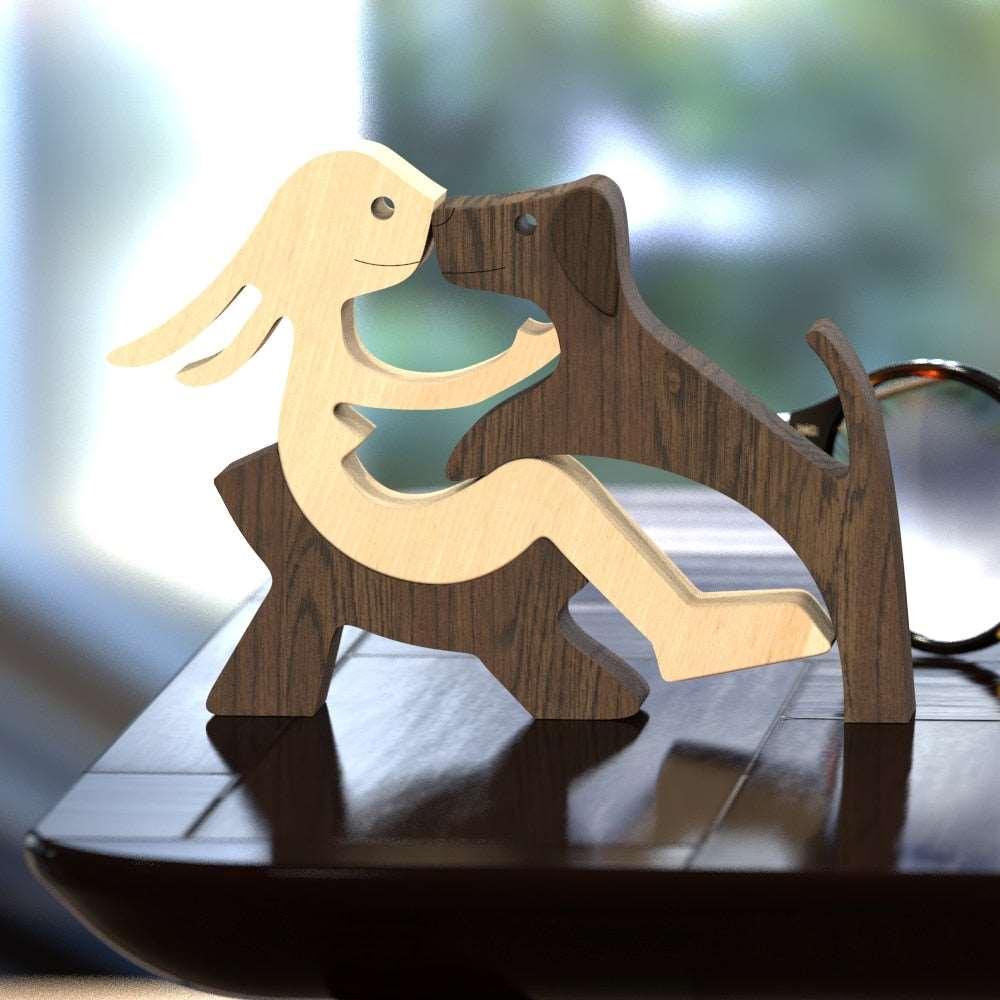 Wood Craft Figurine, Desktop Ornament Decoration Gift - Alartis