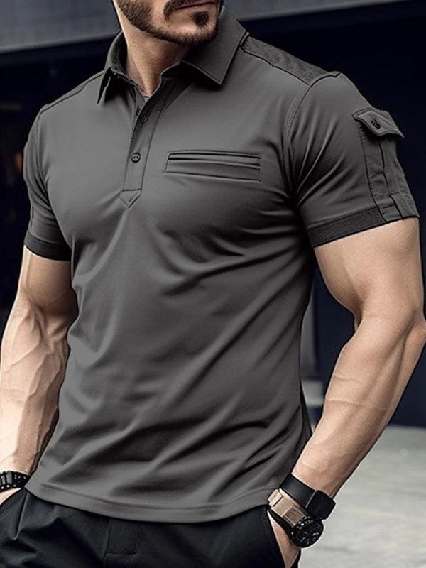 Versatile Men's Polo Shirt With Pocket - Alartis